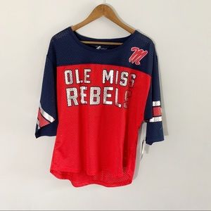 NWT Ole Miss G III Carl Banks 4Her Large Jersey